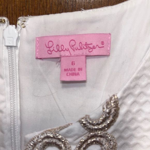 Women’s New without Tags Lilly Pulitzer Mila Gold Shift Dress size 6 - Picture 2 of 7